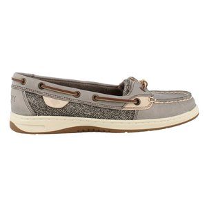 NEW Sperry angelfish tweed taupe gray shoes loafer